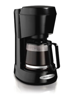 Cafetera de 5 tazas - Negra con jarra de vidrio