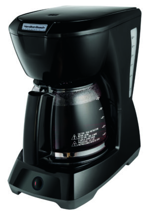 Cafetera de 12 tazas - negra con jarra de vidrio (cant. por caja: 2)